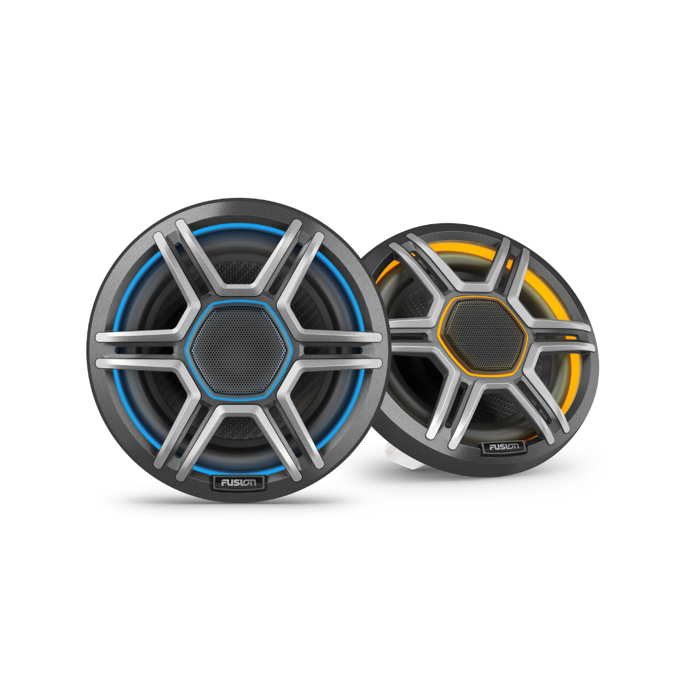 Fusion Apollo LED Sports Marine Speakers 6.5" Grey