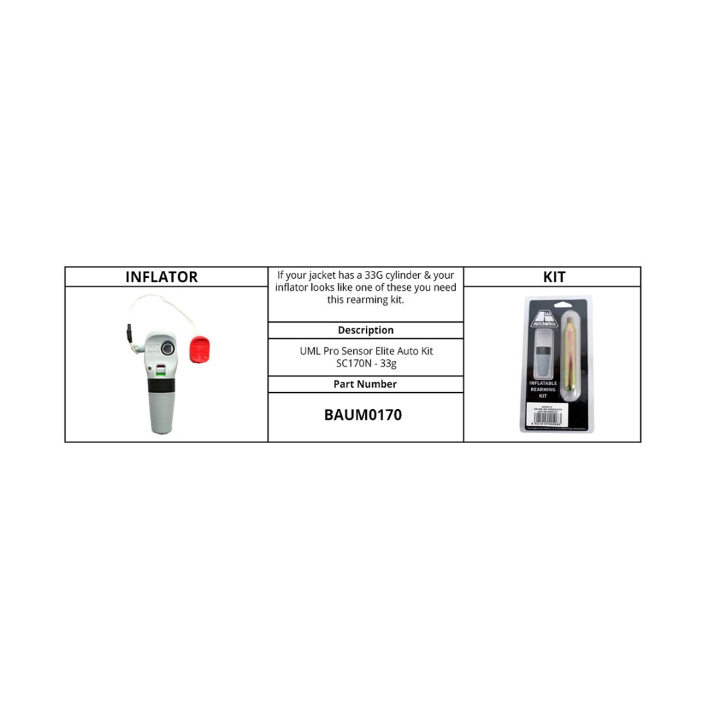 Hutchwilco Inflatable Rearming Kit Auto Pro 170N