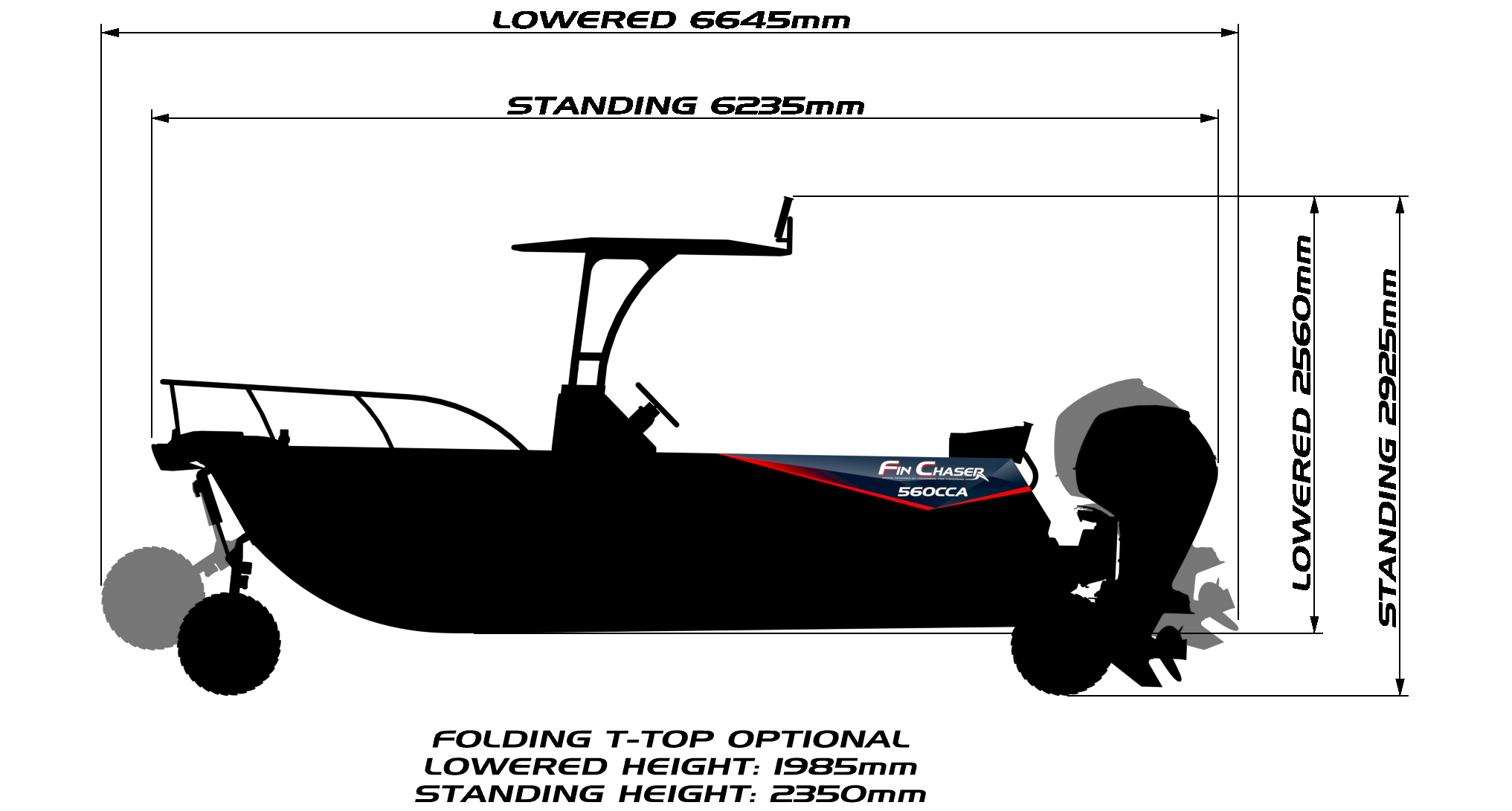 560CCA Center Console Amphibious Specifications image