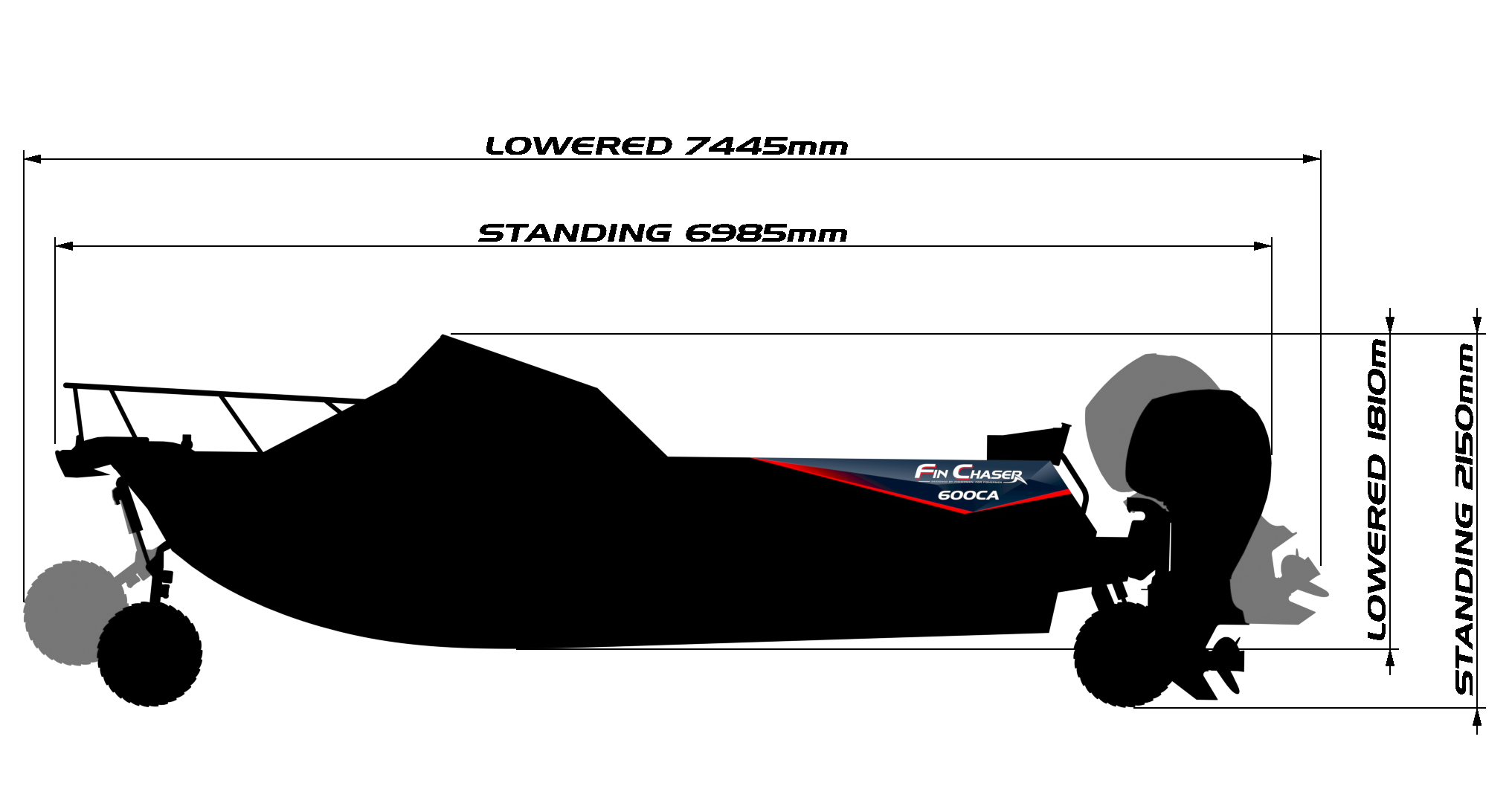 600HTA Cuddy Cabin Amphibious Specifications image