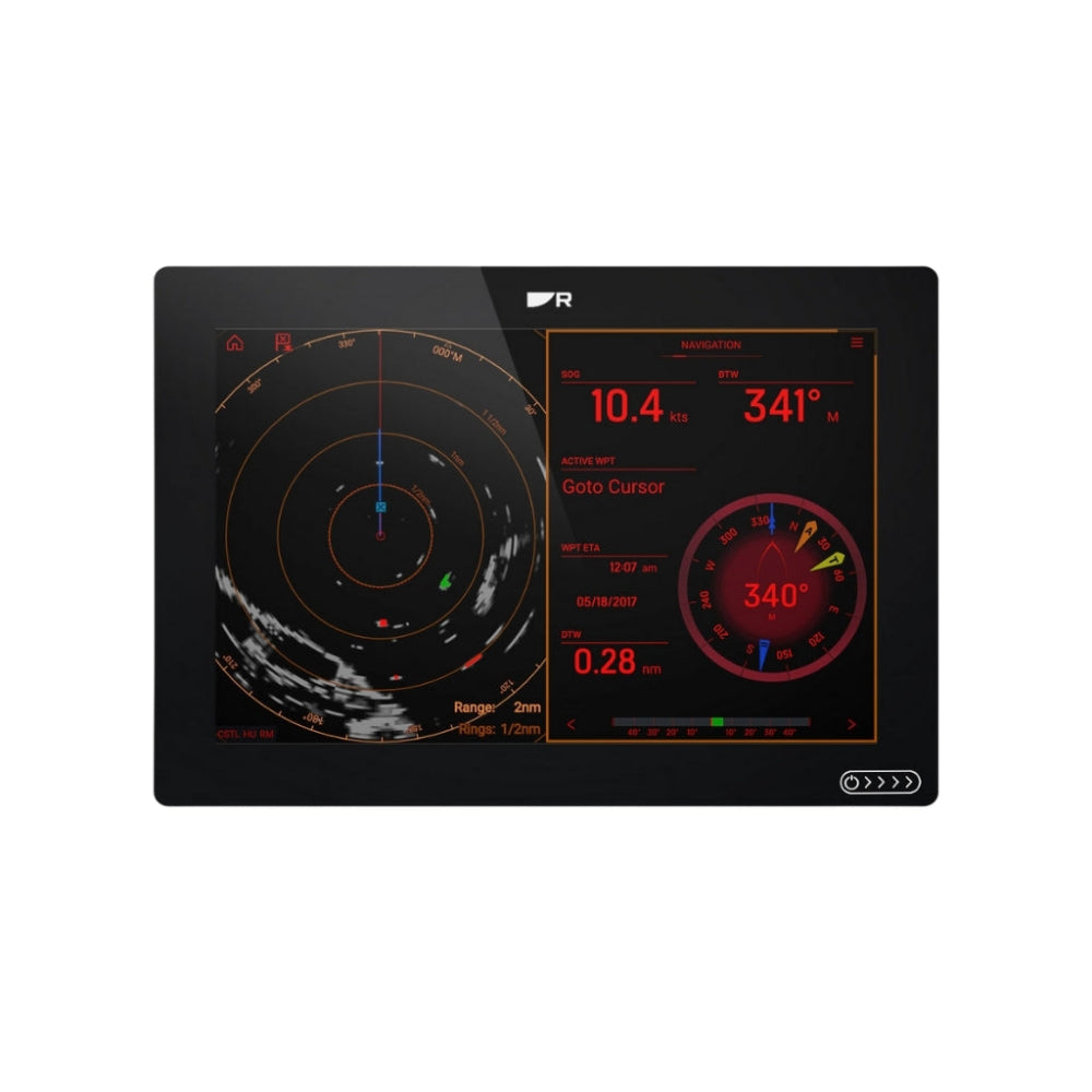 Raymarine Axiom + 12 RV, with RV-100 transducer & Navionics+ NZ Chart